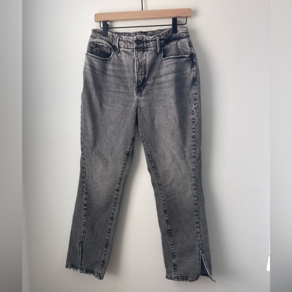 GOOD AMERICAN jeans with split hem‎